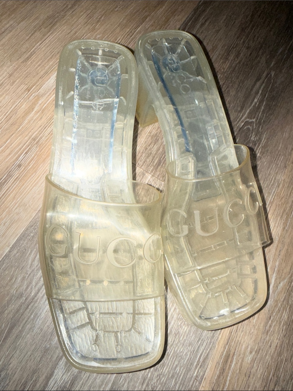 Gucci Translucent Jelly heels